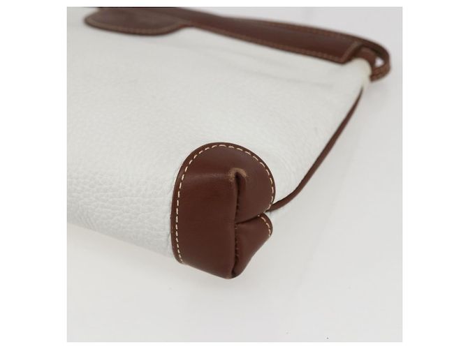 Borsa a Spalla GG Supreme in Pelle Bianca e Argento di GUCCI 87 007 5553 Auth bs31885 Bianco - vista 10