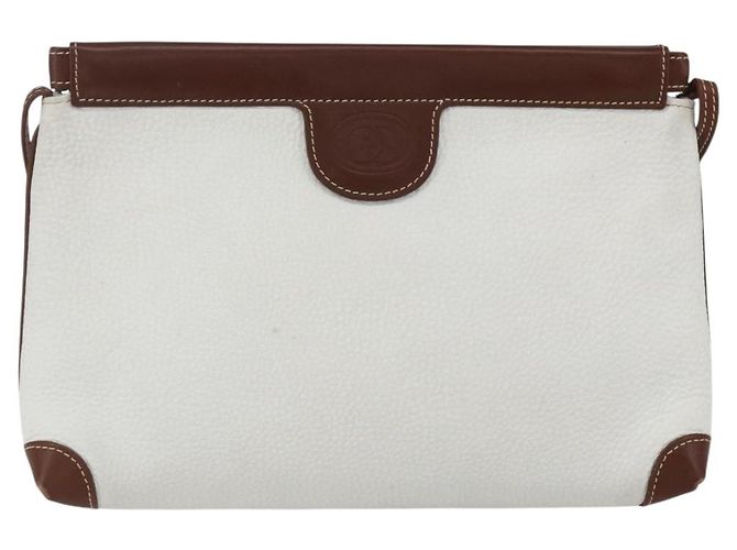 Borsa a Spalla GG Supreme in Pelle Bianca e Argento di GUCCI 87 007 5553 Auth bs31885 Bianco - vista 2