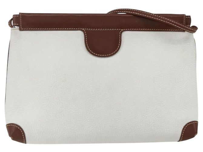 Borsa a Spalla GG Supreme in Pelle Bianca e Argento di GUCCI 87 007 5553 Auth bs31885 Bianco - vista 3