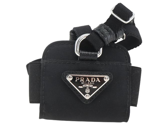 PRADA For AirPods Pro Earphone Case Nylon Black 1ZD005 Auth 158639 - view 13