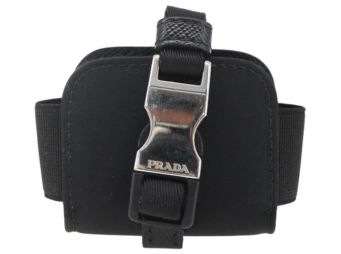 PRADA For AirPods Pro Earphone Case Nylon Black 1ZD005 Auth 158639 - view 2