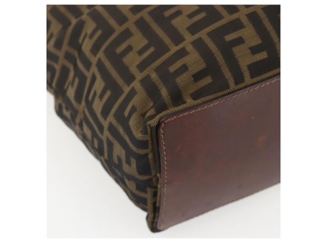 FENDI Zucca Canvas Tote Bag Schwarz Braun Auth am10121 - Ansicht 16