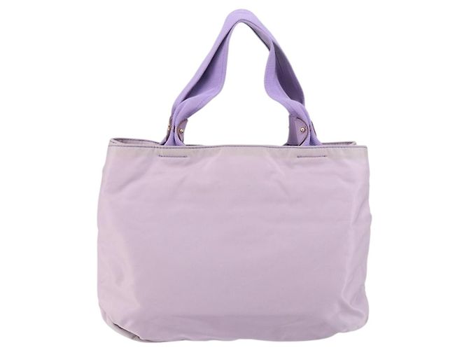 Borsa a mano Vala in nylon viola e oro Salvatore Ferragamo Auth bs31861 D'oro Porpora - vista 3