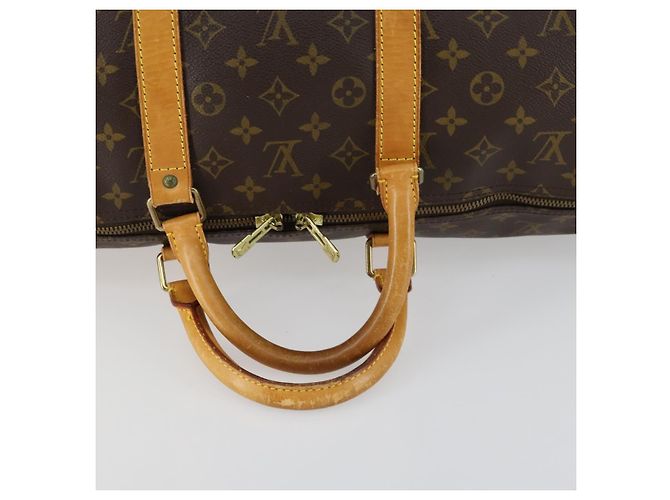 LOUIS VUITTON Borsa Boston Monogram Keepall 55 M41424 LV Auth ep12315 Monogramma - vista 7