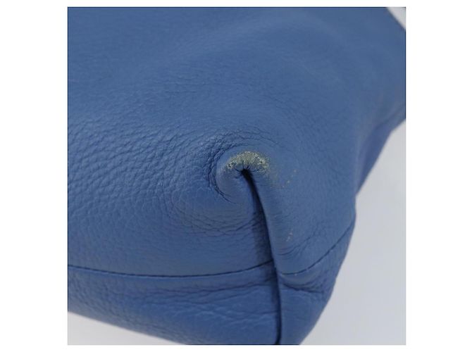 Burberry Borsa a Spalla in Pelle Blu Oro Auth 157793 D'oro - vista 9