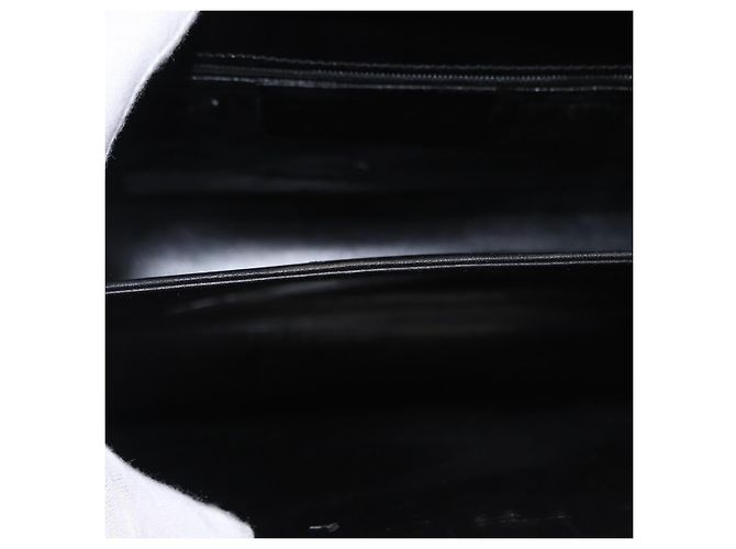 Borsa a mano in pelle Gancini 2 in 1 nera e oro Salvatore Ferragamo Auth ka1065 Nero D'oro - vista 19