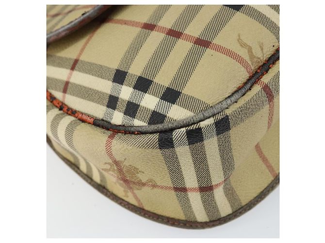 Autre Marque Borsa a Spalla Burberrys Nova Check PVC Beige Oro Auth 158706 D'oro - vista 14
