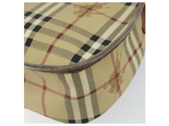 Autre Marque Borsa a Spalla Burberrys Nova Check PVC Beige Oro Auth 158706 D'oro - vista 15