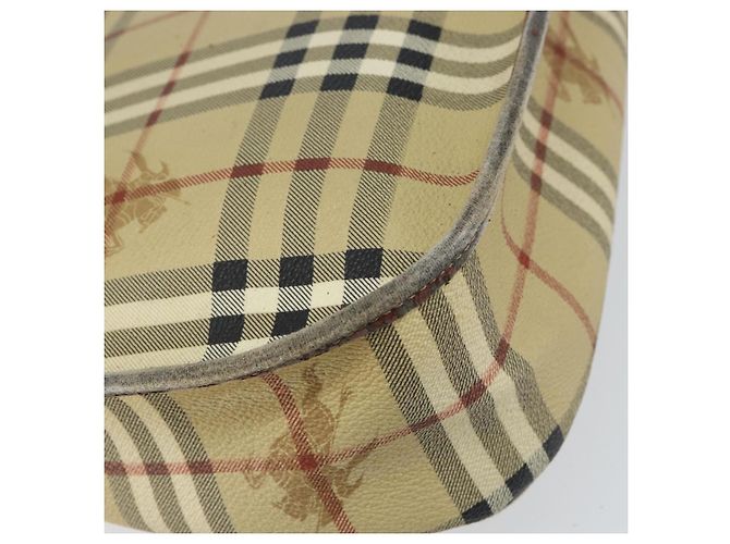 Autre Marque Borsa a Spalla Burberrys Nova Check PVC Beige Oro Auth 158706 D'oro - vista 16