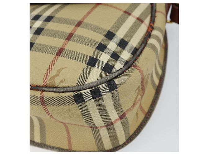 Autre Marque Borsa a Spalla Burberrys Nova Check PVC Beige Oro Auth 158706 D'oro - vista 9