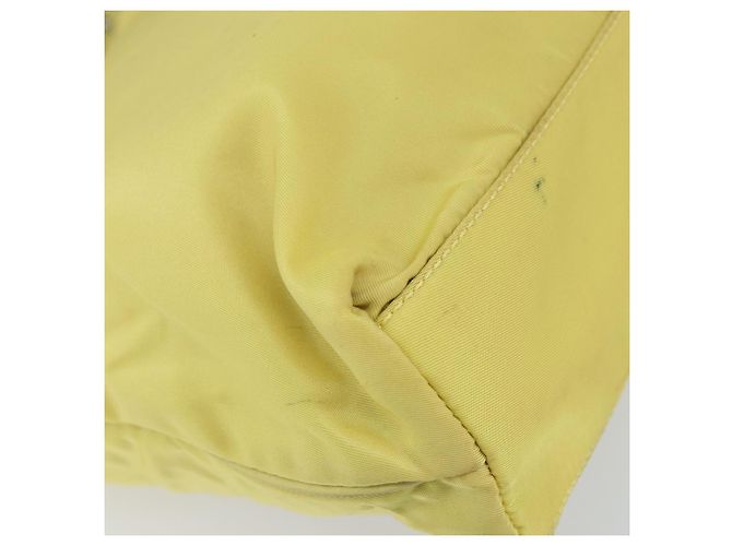 PRADA Borsa a mano in nylon giallo oro Auth BA9158 D'oro - vista 14