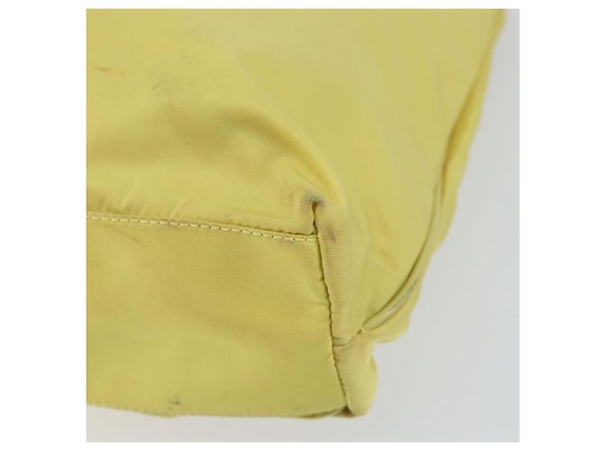 PRADA Borsa a mano in nylon giallo oro Auth BA9158 D'oro - vista 15