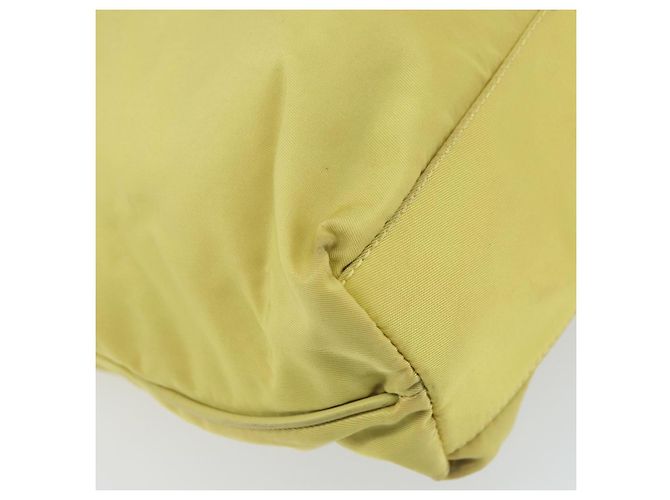 PRADA Borsa a mano in nylon giallo oro Auth BA9158 D'oro - vista 16