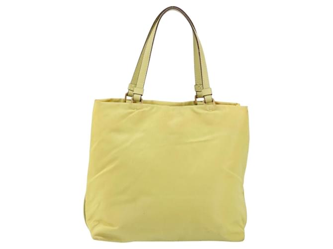 PRADA Borsa a mano in nylon giallo oro Auth BA9158 D'oro - vista 2