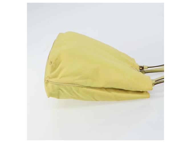 PRADA Borsa a mano in nylon giallo oro Auth BA9158 D'oro - vista 3