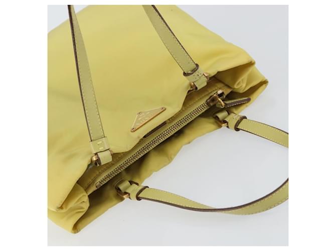 PRADA Borsa a mano in nylon giallo oro Auth BA9158 D'oro - vista 6