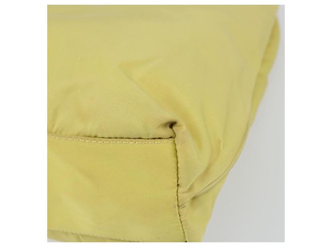 PRADA Borsa a mano in nylon giallo oro Auth BA9158 D'oro - vista 9