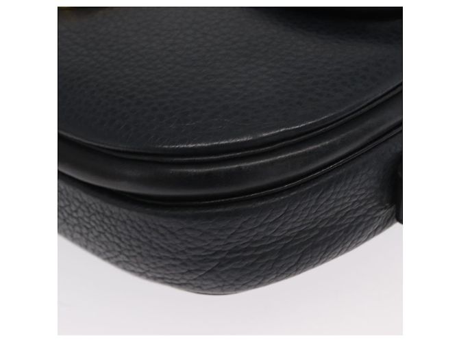 Borsa a Spalla Christian Dior in Pelle Blu Navy Oro Auth ka1151 D'oro - vista 11