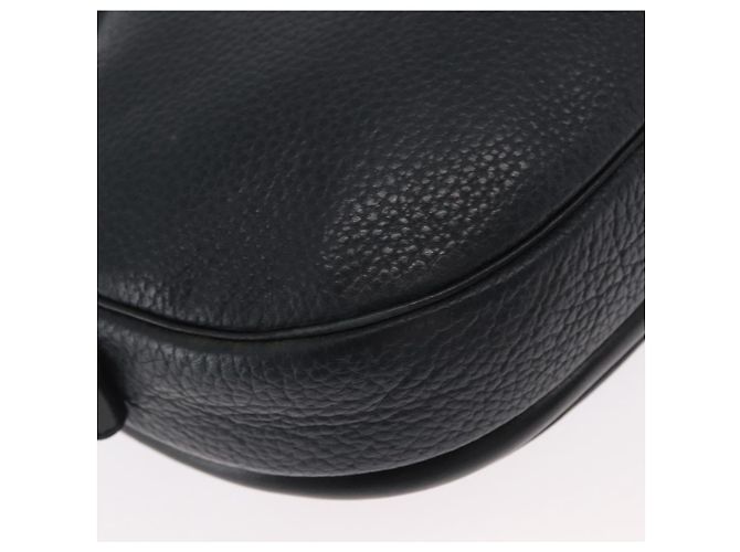 Borsa a Spalla Christian Dior in Pelle Blu Navy Oro Auth ka1151 D'oro - vista 12
