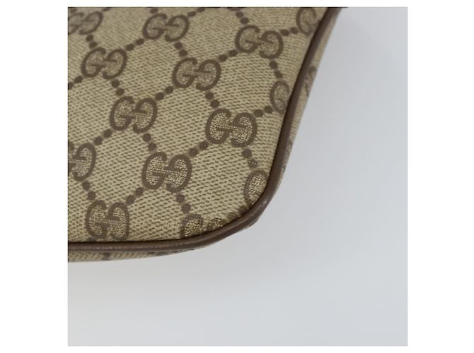 Borsa Sherry Line GG Supreme Web di GUCCI in PVC beige e oro 904 02 047 Auth 158689 D'oro - vista 11