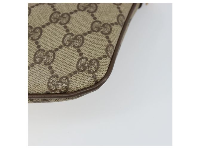 Borsa Sherry Line GG Supreme Web di GUCCI in PVC beige e oro 904 02 047 Auth 158689 D'oro - vista 13