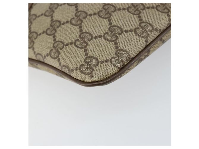 Borsa Sherry Line GG Supreme Web di GUCCI in PVC beige e oro 904 02 047 Auth 158689 D'oro - vista 14