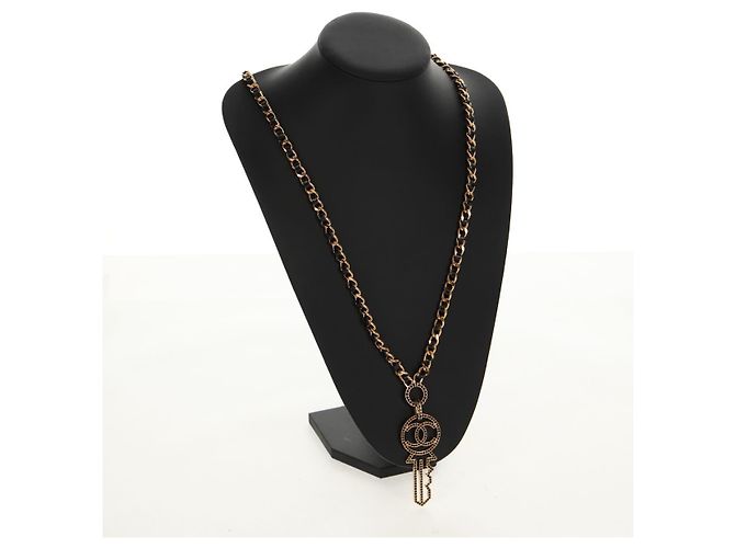 Collana CHANEL metallo oro CC Auth 157977SM D'oro - vista 16