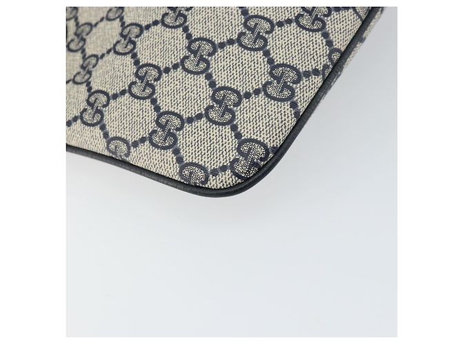 Borsa a Spalla Gucci GG Supreme Sherry Line PVC Blu Navy Oro 904 02 047 Auth BA9137 D'oro - vista 13