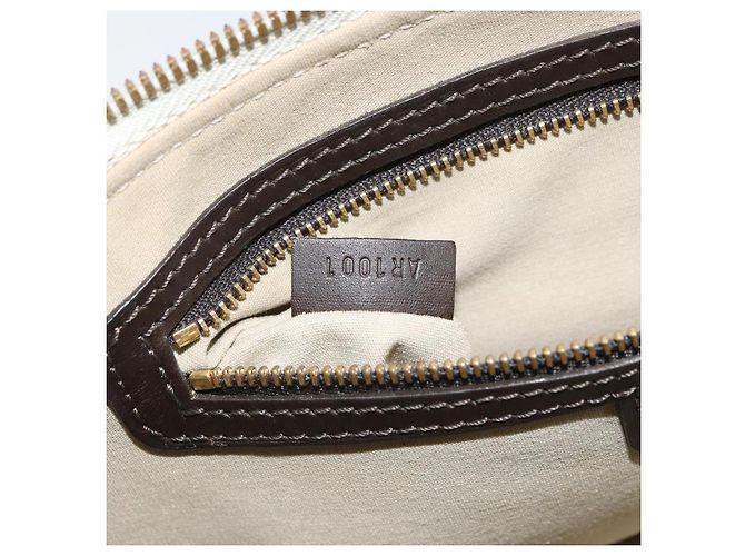 LOUIS VUITTON Mini Alma Ron Borsa a Mano Monogramma Khaki M92206 LV Auth 158341 Cachi - vista 12