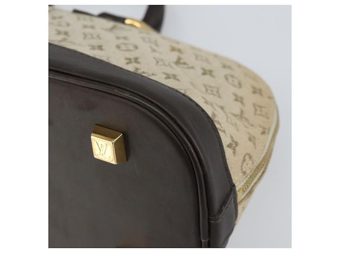 LOUIS VUITTON Mini Alma Ron Borsa a Mano Monogramma Khaki M92206 LV Auth 158341 Cachi - vista 14