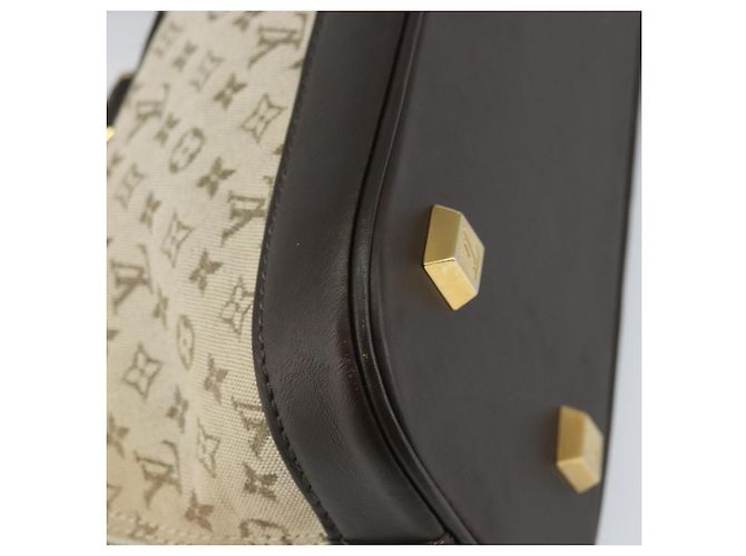LOUIS VUITTON Mini Alma Ron Borsa a Mano Monogramma Khaki M92206 LV Auth 158341 Cachi - vista 15