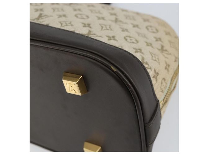 LOUIS VUITTON Mini Alma Ron Borsa a Mano Monogramma Khaki M92206 LV Auth 158341 Cachi - vista 16