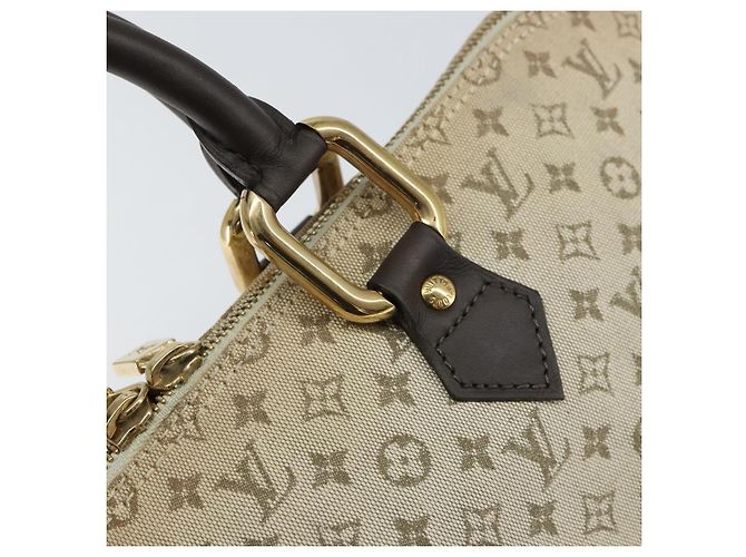 LOUIS VUITTON Mini Alma Ron Borsa a Mano Monogramma Khaki M92206 LV Auth 158341 Cachi - vista 17