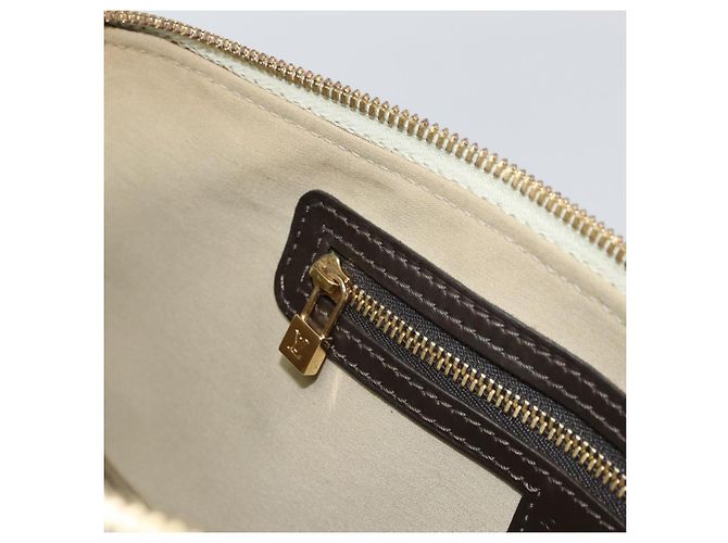 LOUIS VUITTON Mini Alma Ron Borsa a Mano Monogramma Khaki M92206 LV Auth 158341 Cachi - vista 21