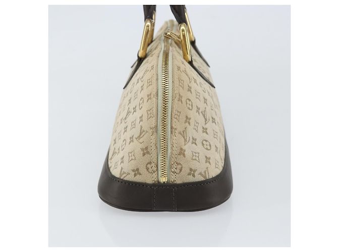 LOUIS VUITTON Mini Alma Ron Borsa a Mano Monogramma Khaki M92206 LV Auth 158341 Cachi - vista 3