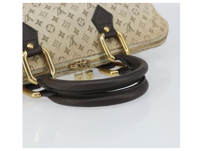 LOUIS VUITTON Mini Alma Ron Borsa a Mano Monogramma Khaki M92206 LV Auth 158341 Cachi - vista 7