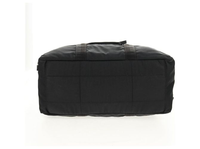 Borsa Boston GUCCI in nylon nero e argento 122324 Auth bs31848 - vista 10