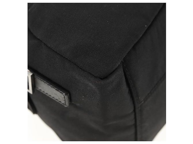 Borsa Boston GUCCI in nylon nero e argento 122324 Auth bs31848 - vista 11