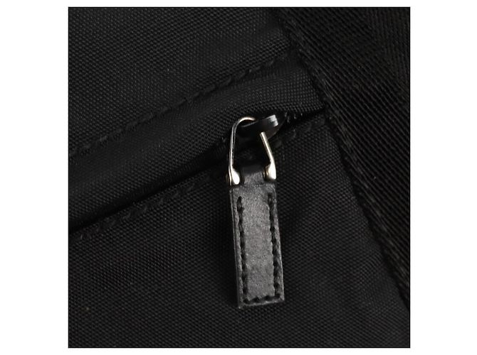 Borsa Boston GUCCI in nylon nero e argento 122324 Auth bs31848 - vista 16