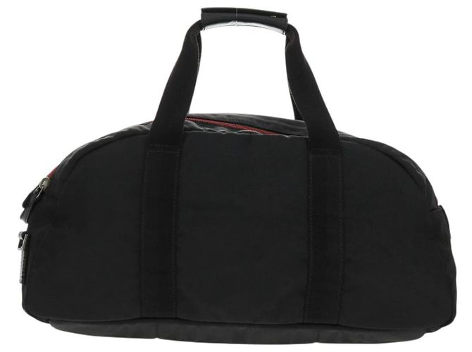 Borsa Boston GUCCI in nylon nero e argento 122324 Auth bs31848 - vista 3