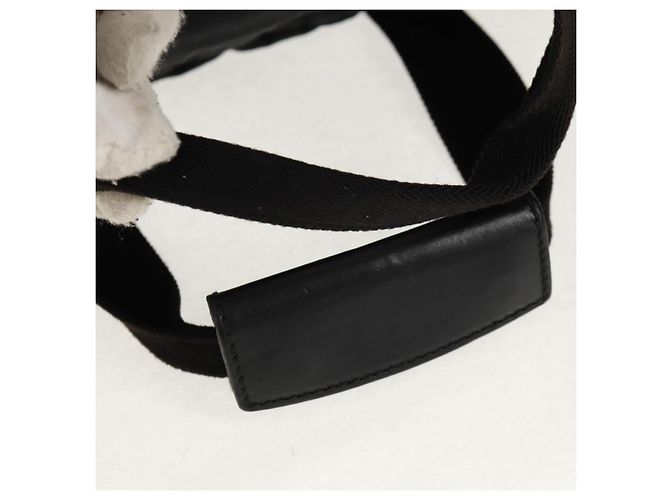 Borsa Boston GUCCI in nylon nero e argento 122324 Auth bs31848 - vista 7