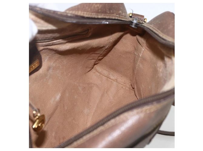 Bolso Sherry Line GG Supreme Web de GUCCI en PVC beige y dorado 00 156 0852 Auth ar13892 - vista 19