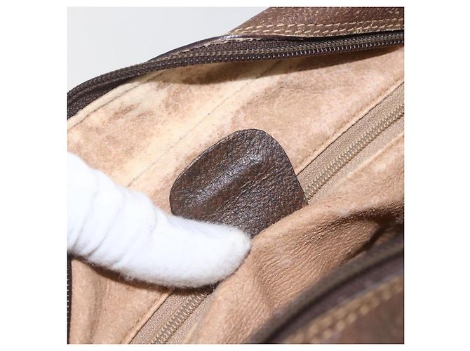 Bolso Sherry Line GG Supreme Web de GUCCI en PVC beige y dorado 00 156 0852 Auth ar13892 - vista 23