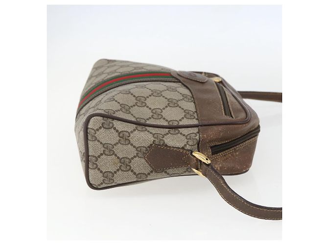 Bolso Sherry Line GG Supreme Web de GUCCI en PVC beige y dorado 00 156 0852 Auth ar13892 - vista 5