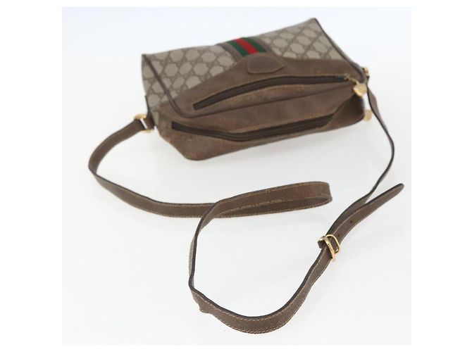 Bolso Sherry Line GG Supreme Web de GUCCI en PVC beige y dorado 00 156 0852 Auth ar13892 - vista 7