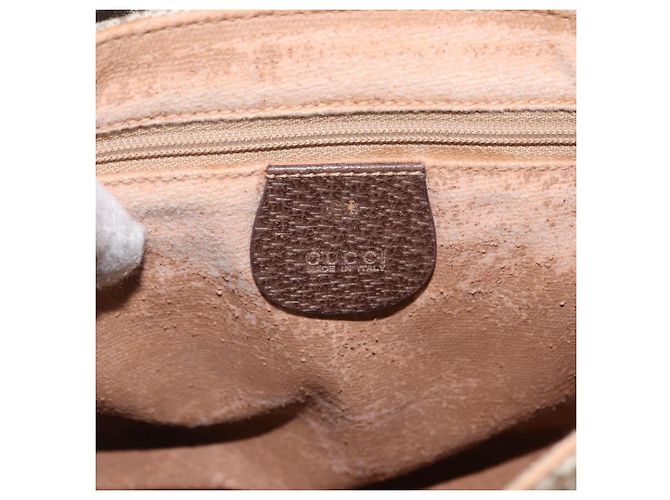 Gucci Borsa a Spalla GG Supreme PVC Beige Oro 007 115 6087 Auth ka1027 D'oro - vista 16