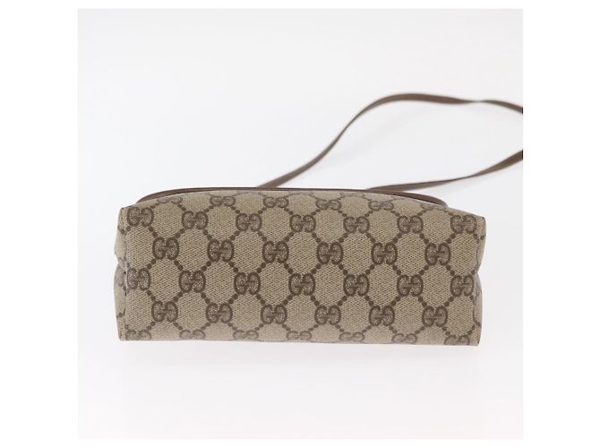 Gucci Borsa a Spalla GG Supreme PVC Beige Oro 007 115 6087 Auth ka1027 D'oro - vista 9