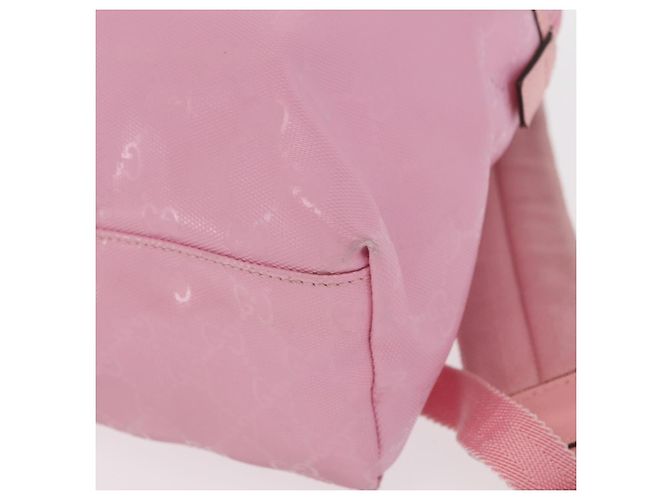 Zaino GUCCI GG Implementation PVC Argento Rosa 271327 Auth ka1055 - vista 13