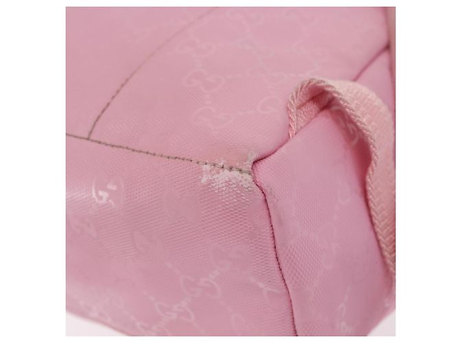 Zaino GUCCI GG Implementation PVC Argento Rosa 271327 Auth ka1055 - vista 15