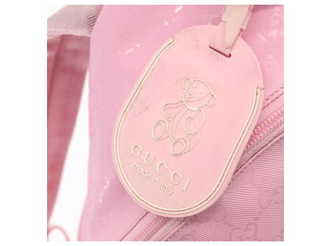 Zaino GUCCI GG Implementation PVC Argento Rosa 271327 Auth ka1055 - vista 16